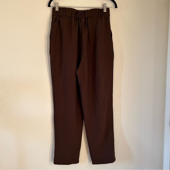 Brown Pleat Front Trousers Women Fits Size Medium - Picture 5 of 6